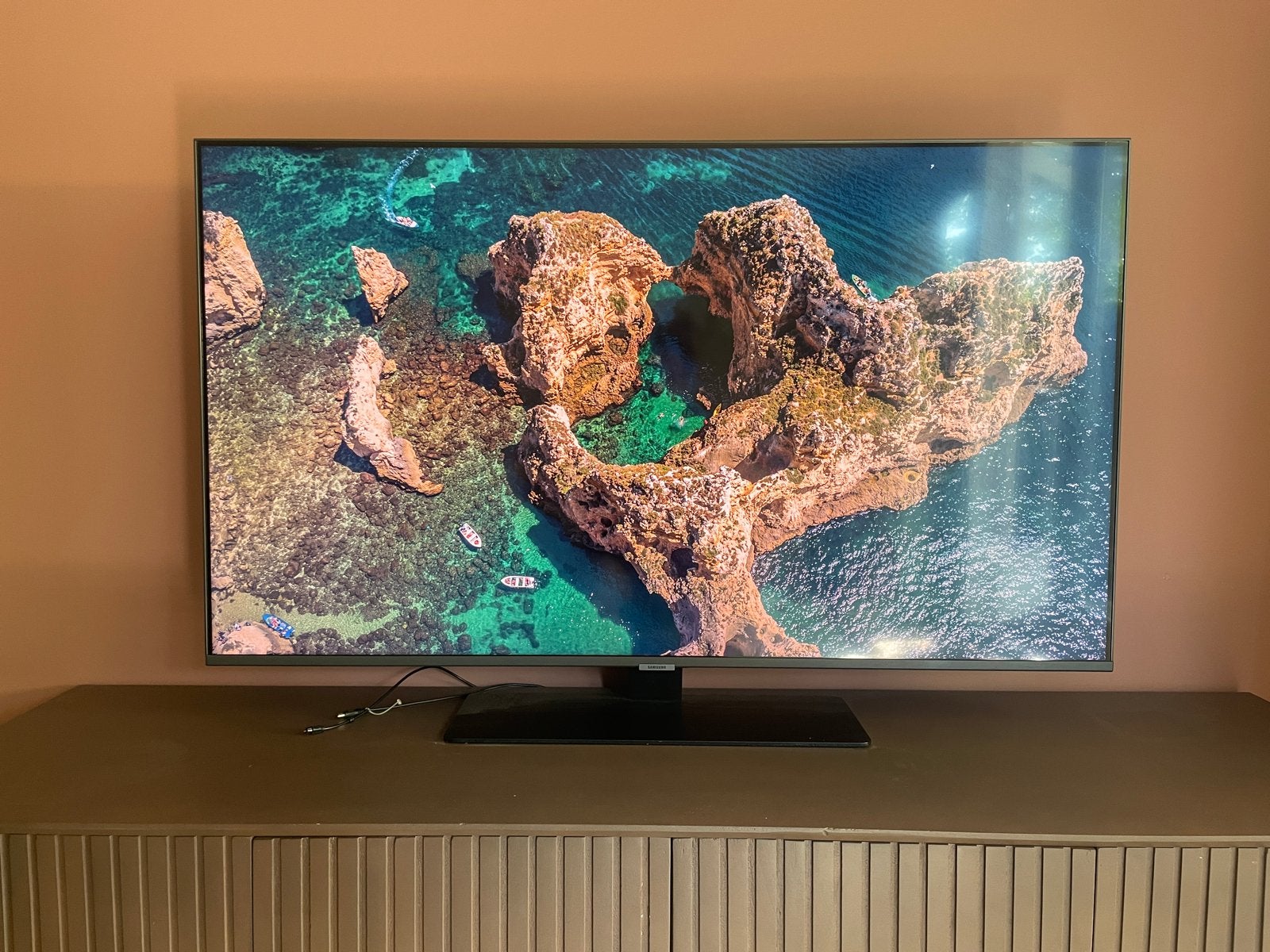 Samsung QE50Q80TAL 50 inch 4K QLED Smart TV, Ophalen, QLED, Zo goed als nieuw, 100 Hz