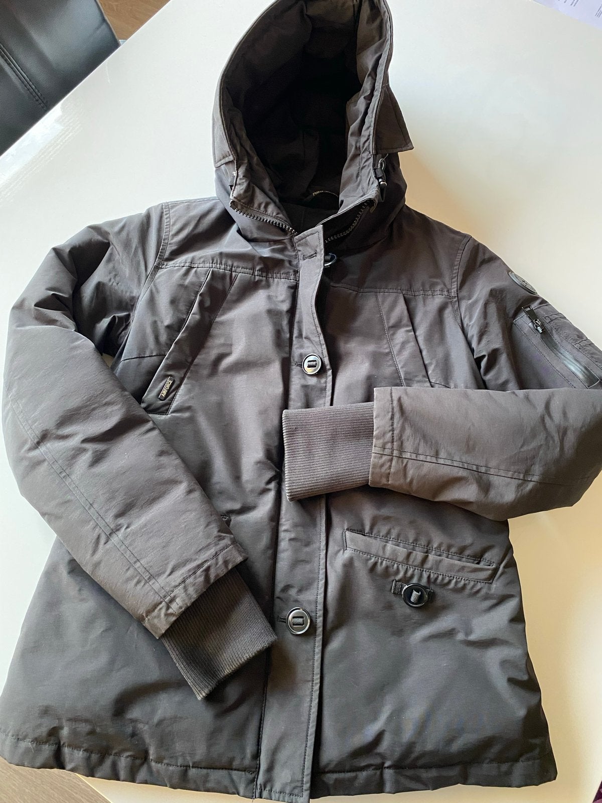 Airforce winterjas dames maat S, Ophalen of Verzenden, Zo goed als nieuw, Maat 36 (S), Zwart