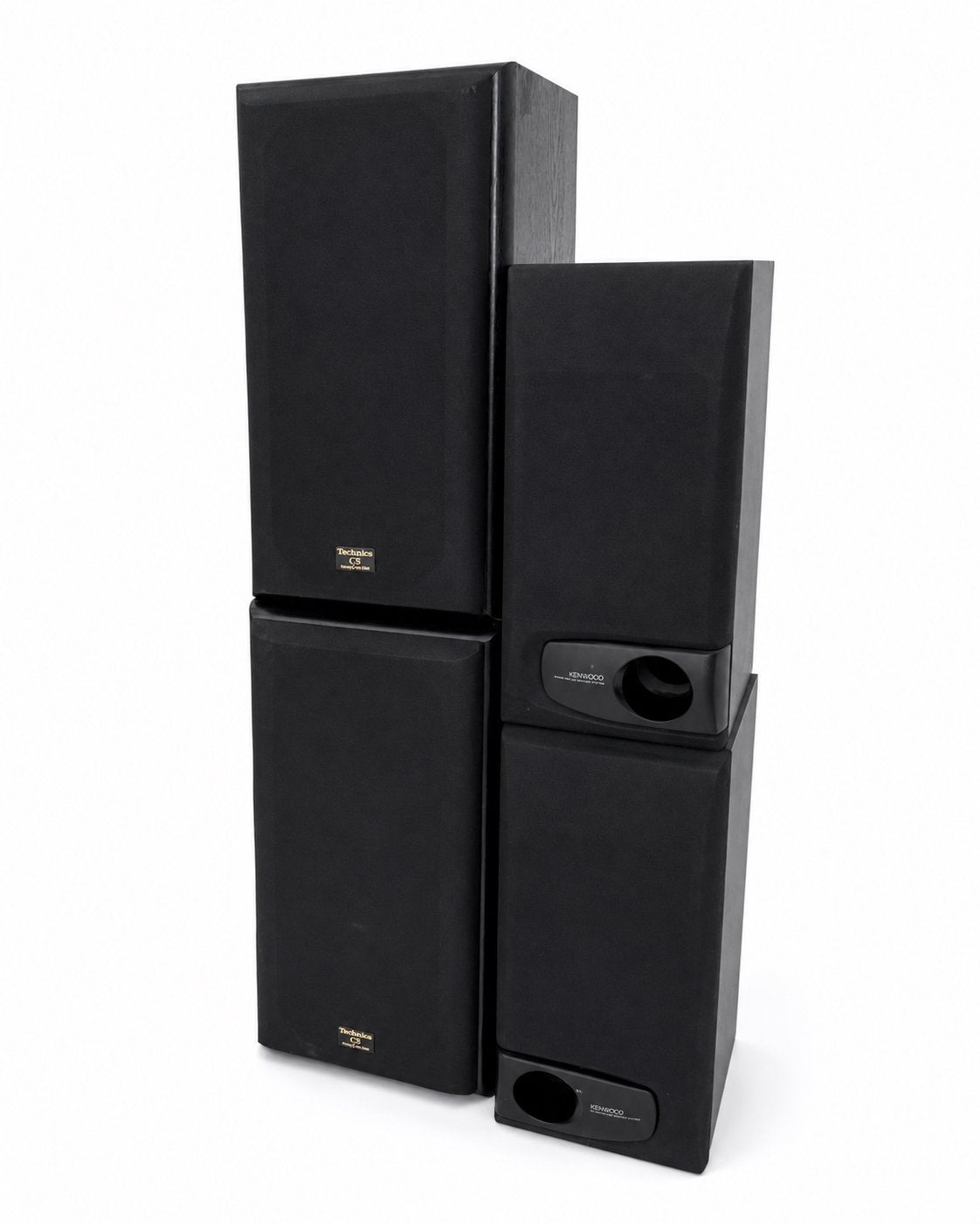Technics SB-CS95 & Kenwood LS-B3 Bass Reflex luidsprekers, Ophalen, Gebruikt, Minder dan 60 watt, Overige merken