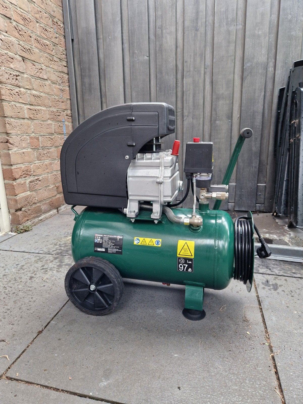 Parkside PKG 570 A3 Compressor, Doe-het-zelf en Verbouw, Compressors, Minder dan 25 liter, Ophalen, Minder dan 200 liter/min, Mobiel