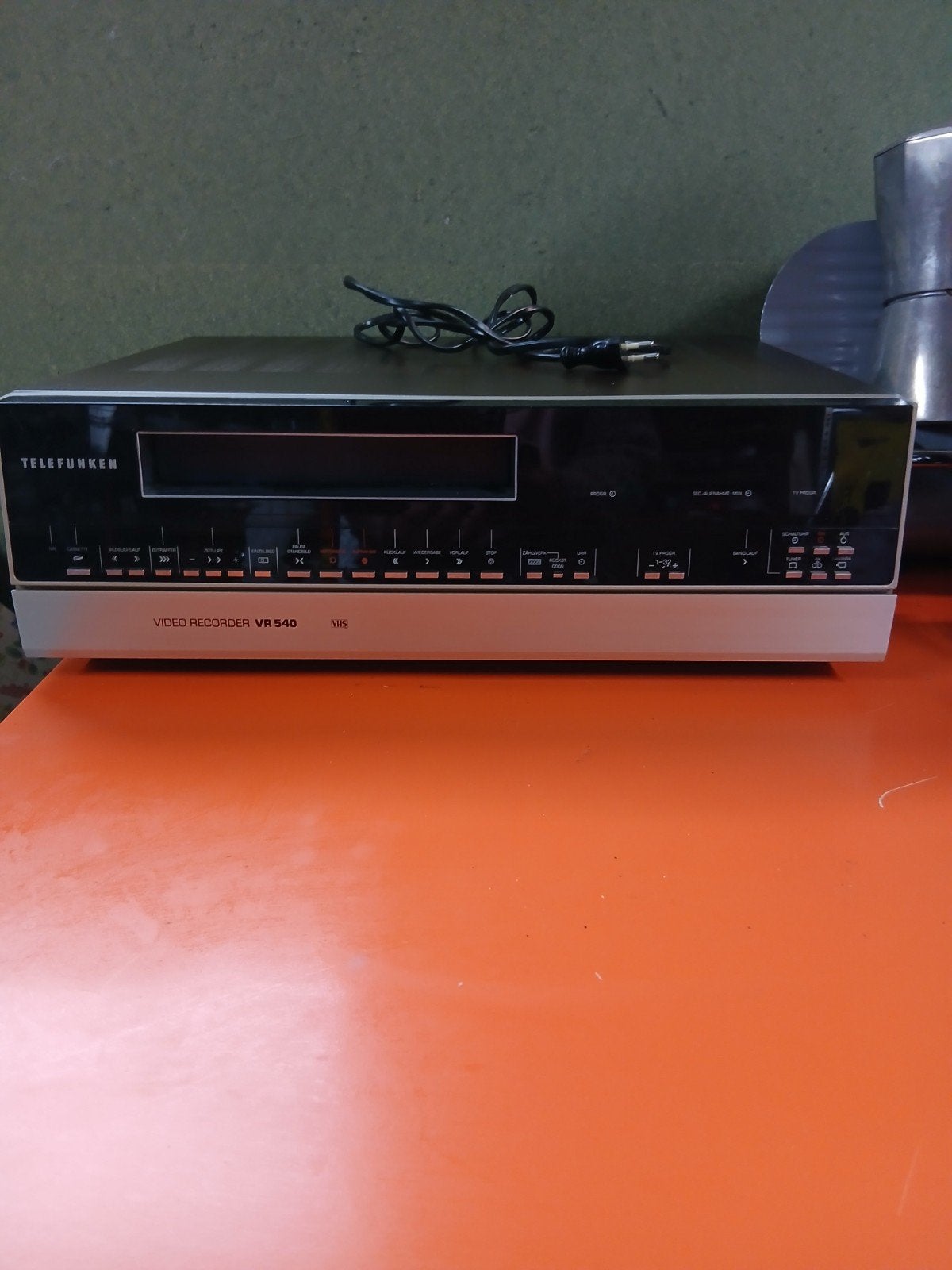 Telefunken VR 540 Videorecorder VHS met afstandsbediening, Ophalen of Verzenden, Gebruikt, VHS-speler of -recorder