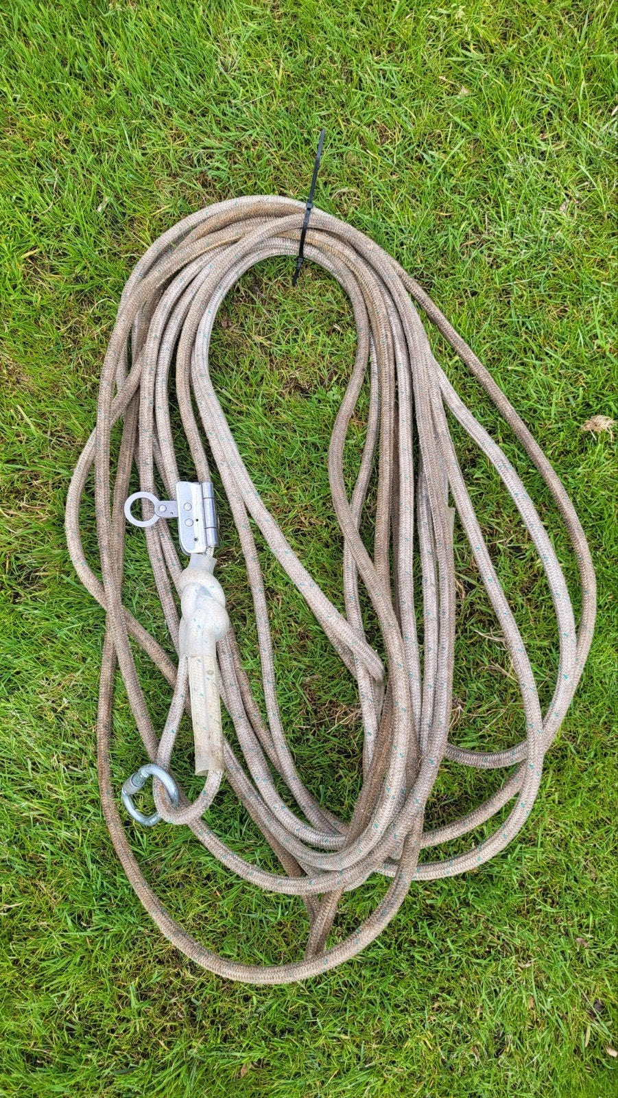 North Safety Products Ankerlijn 14mm met Karabijnhaak, Verzenden, Gebruikt, Klimsport-accessoire