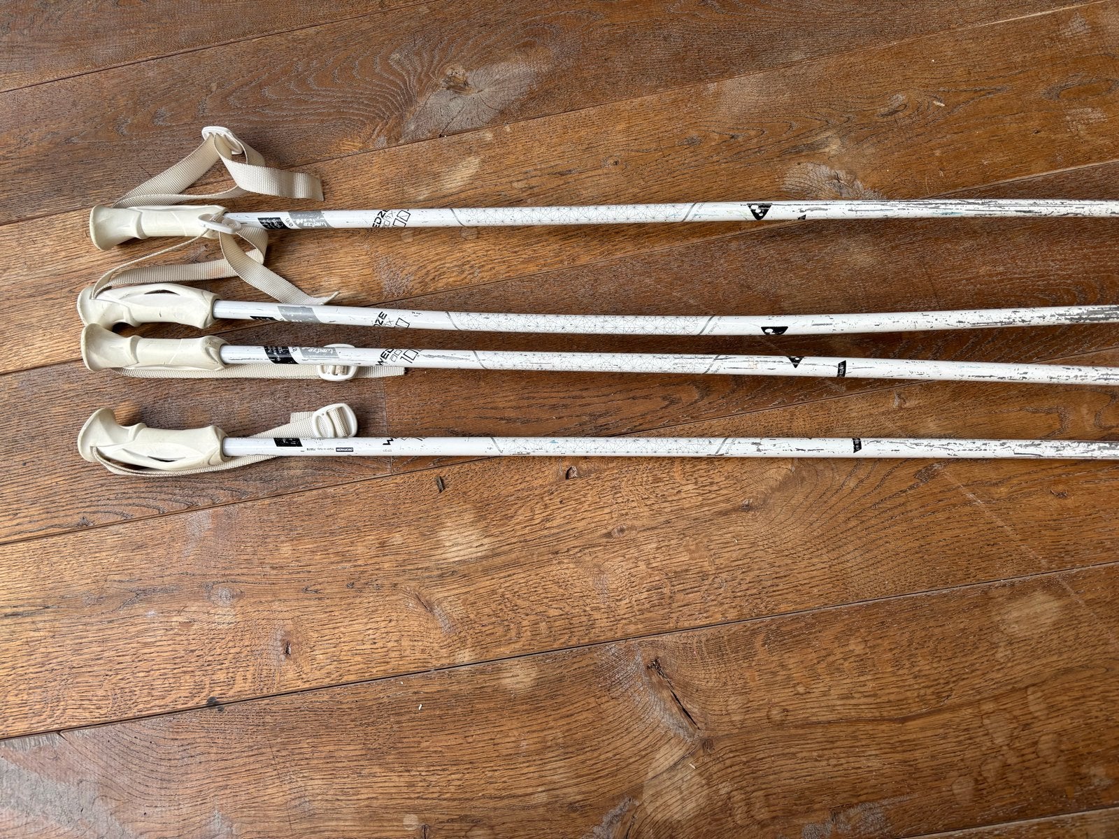 Ski stokken - 2 paar kinderen, Gebruikt, Stokken, 100 tot 140 cm, Skiën