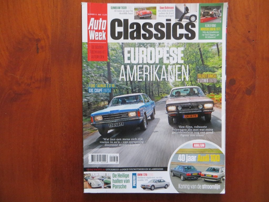 Autoweek Classics 12 2022 Ford Taunus Coupé (’75), Talbot, Ophalen of Verzenden, Zo goed als nieuw, Ford