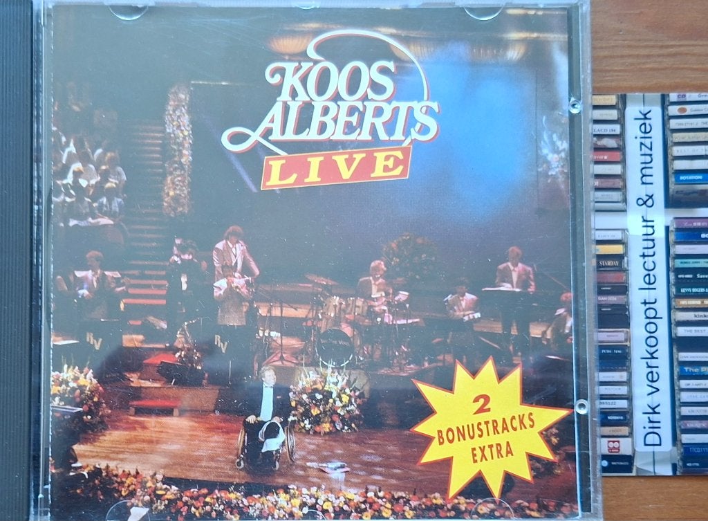 Koos Alberts; Live (1990, NL), Ophalen of Verzenden, Gebruikt, Levenslied of Smartlap