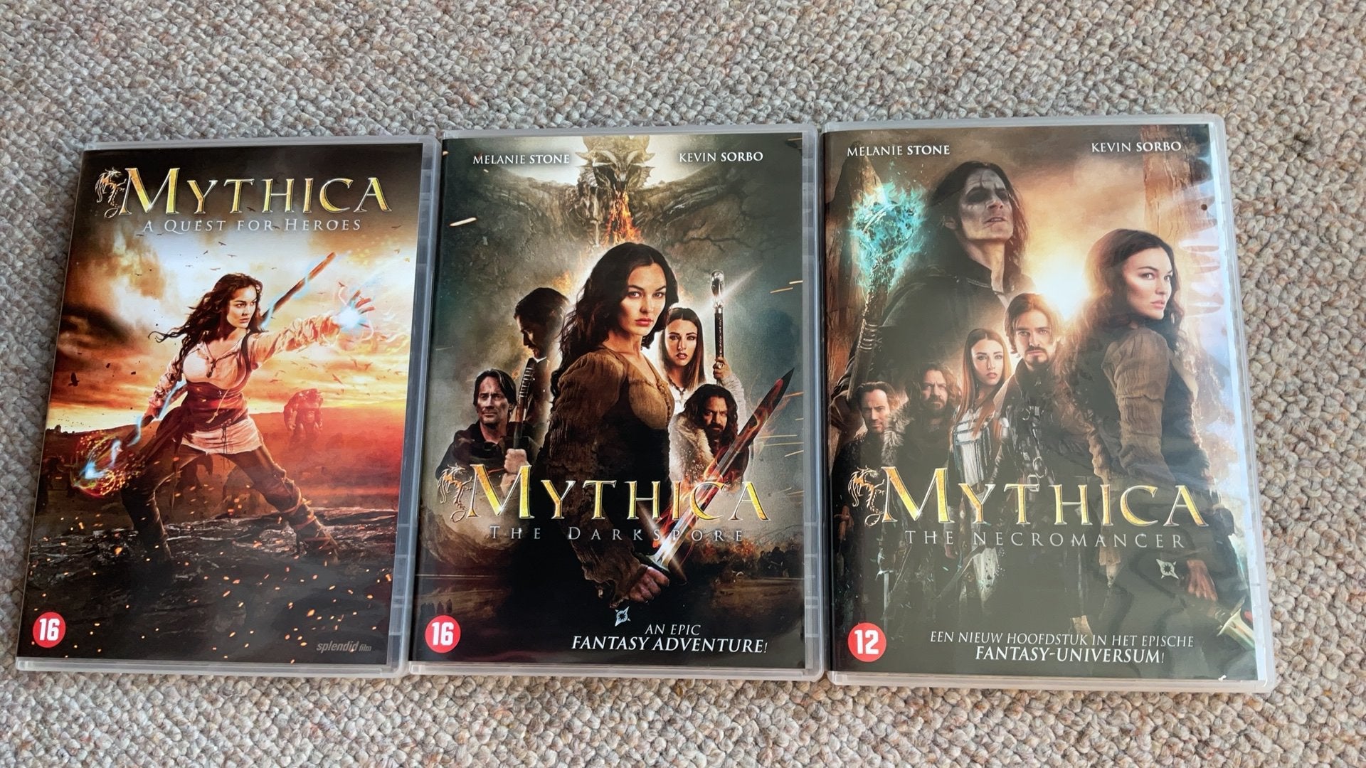 MYTHICA Trilogie op dvd., Vanaf 12 jaar, Ophalen of Verzenden, Zo goed als nieuw, Fantasy