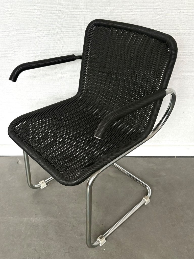 Bauhaus Chair Tecta Cantilever Style, Ophalen, Kunststof, Bauhaus, Zwart