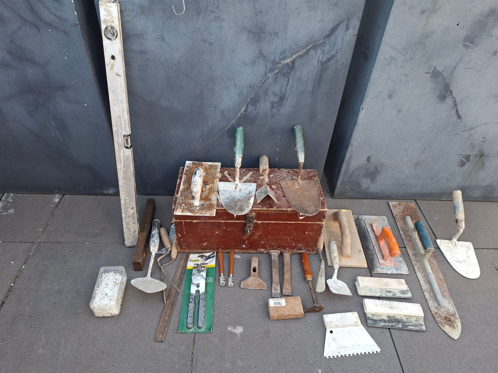metsel/ stuc gereedschap, Doe-het-zelf en Verbouw, Gereedschap | Handgereedschap, Ophalen, Gebruikt