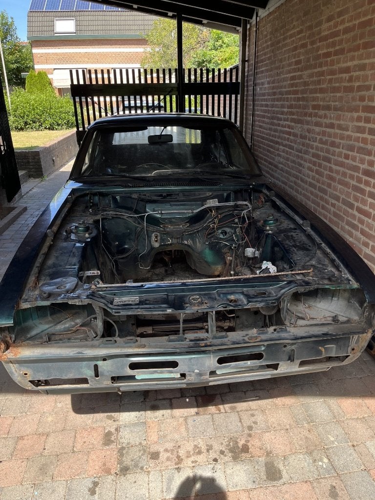 Ford Capri Mk3 carrosserie/project te koop (met NL kenteken), Ophalen, Gebruikt, Voor, Spatbord