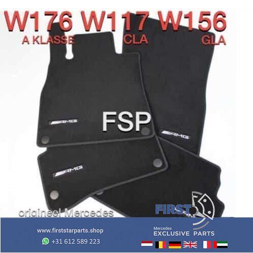 AMG vloermatten set 4 W176 A W246 B W117 CLA W156 GLA Klasse, Auto diversen, Auto-accessoires, Gebruikt, -, -, Ophalen of Verzenden