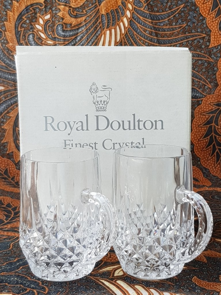 Stel mooie oude Royal Doulton punch glazen uit Engeland., Antiek en Kunst, Ophalen of Verzenden