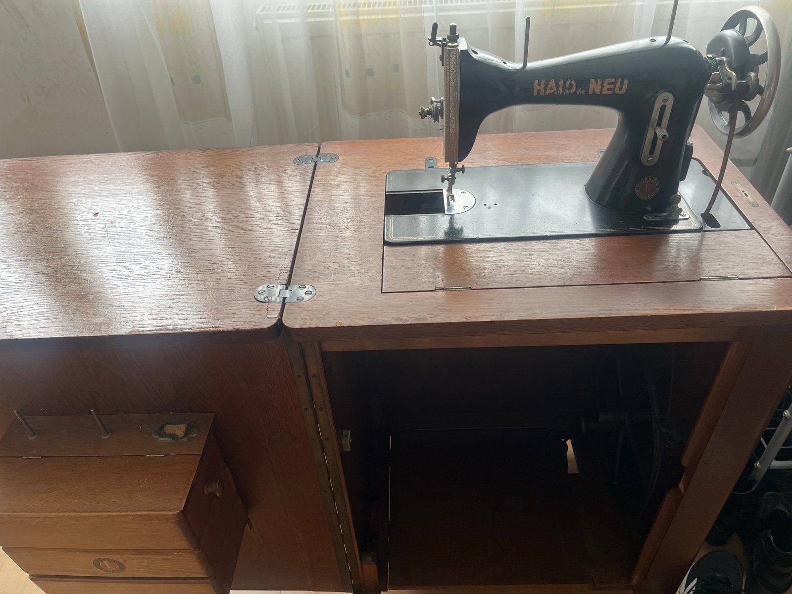 Antieke Haid & Neu Naaimachine met Kast - Karlsruhe, Ophalen of Verzenden