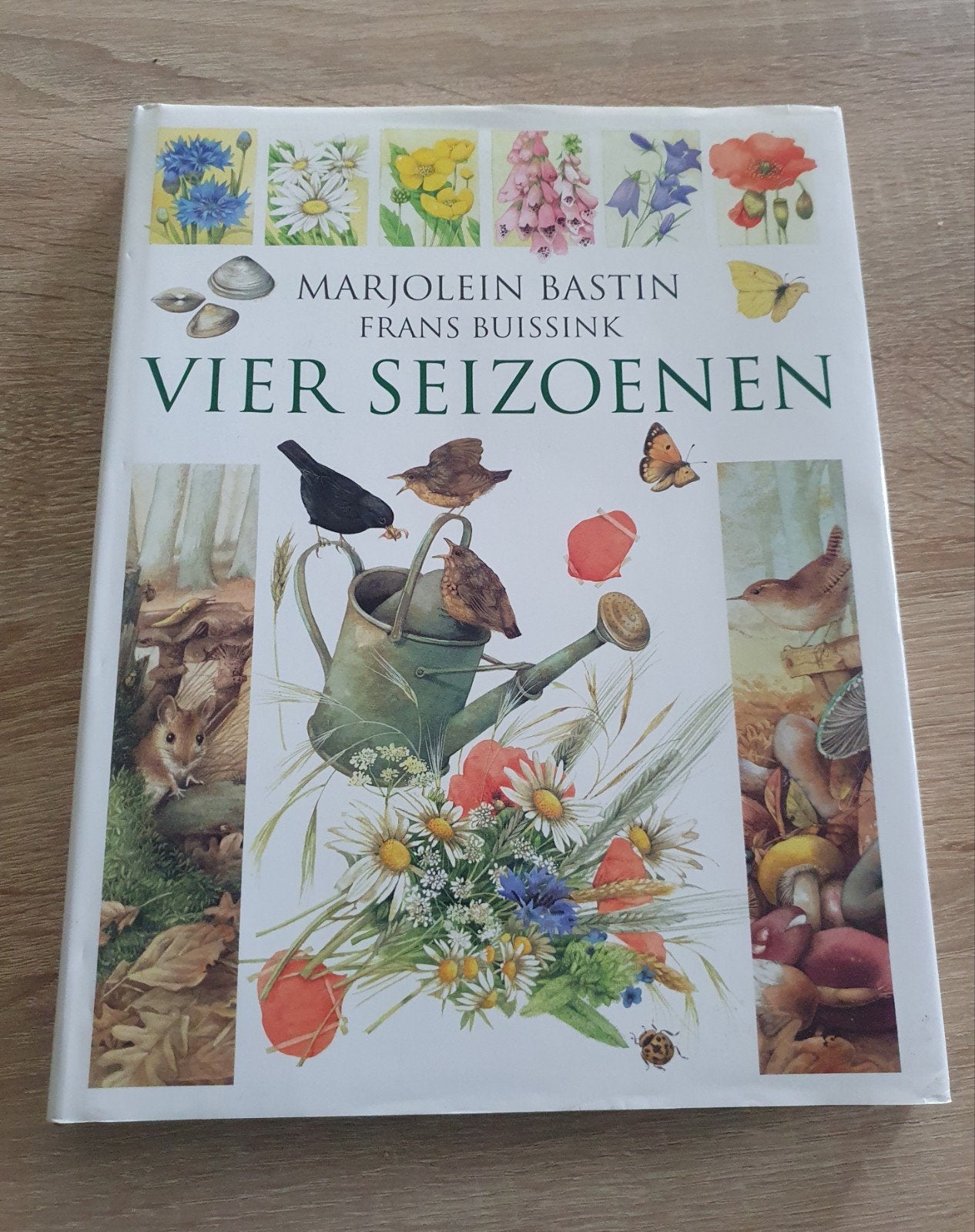Marjolein Bastin - Vier Seizoenen (Natuurboek), Ophalen of Verzenden, Zo goed als nieuw, Natuur algemeen, Marjolein Bastin, Frans Buissink