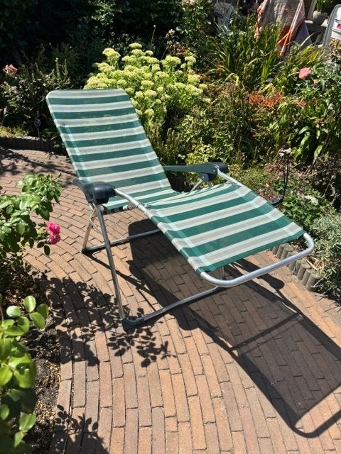 Crespo tuinstoel / relax stoel /camping stoel / TUV gekeurd, Ophalen, Gebruikt, Aluminium, Verstelbaar