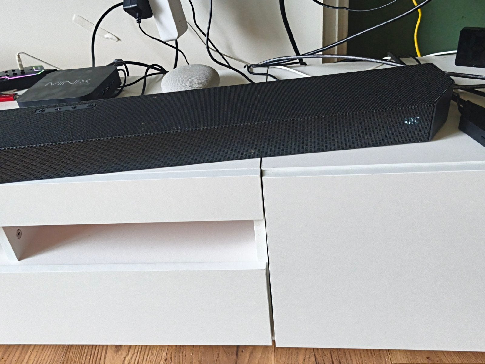 Samsung HW-Q60C Dolby Atmos Soundbar met draadloze subwoofer, Ophalen, Met externe subwoofer, Zo goed als nieuw