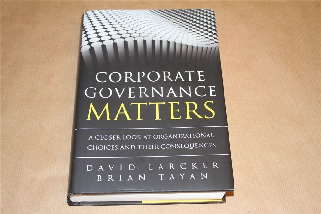 Corporate Governance Matters. Keuzes en gevolgen., Ophalen of Verzenden, Gelezen, Management
