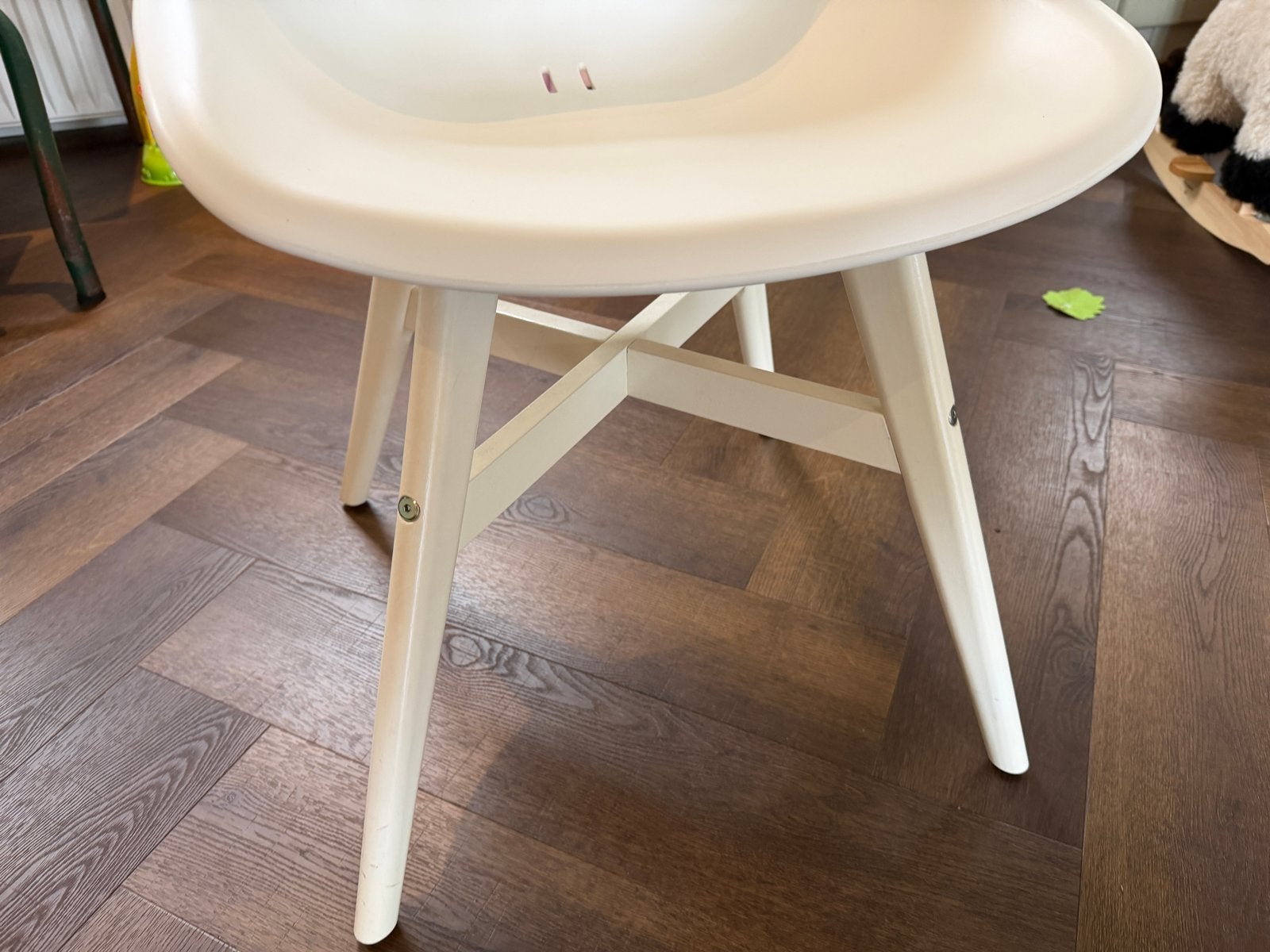8x IKEA Fanbyn kuipstoel wit, 6x hoge arm, 2x lage arm, Ophalen, Wit, Zo goed als nieuw, Modern