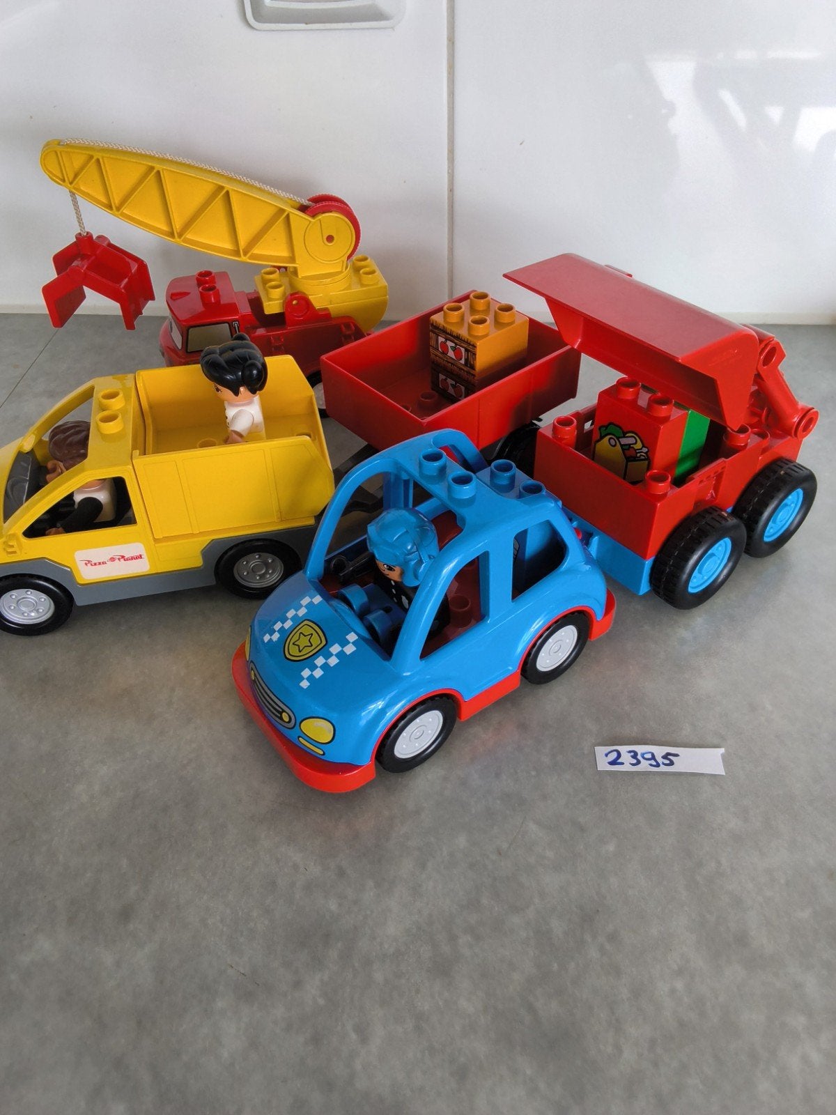 Duplo auto met aanhangers, Ophalen of Verzenden, Duplo