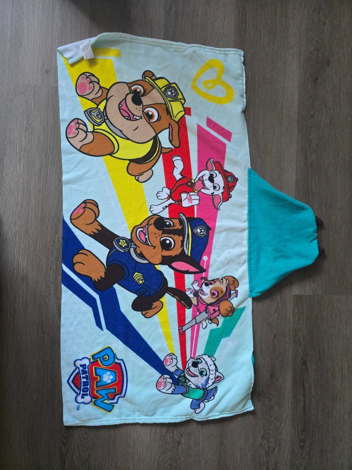 Paw Patrol kinderhanddoek met capuchon, Jongetje of Meisje, Wit, Dekbedovertrek, Ophalen of Verzenden