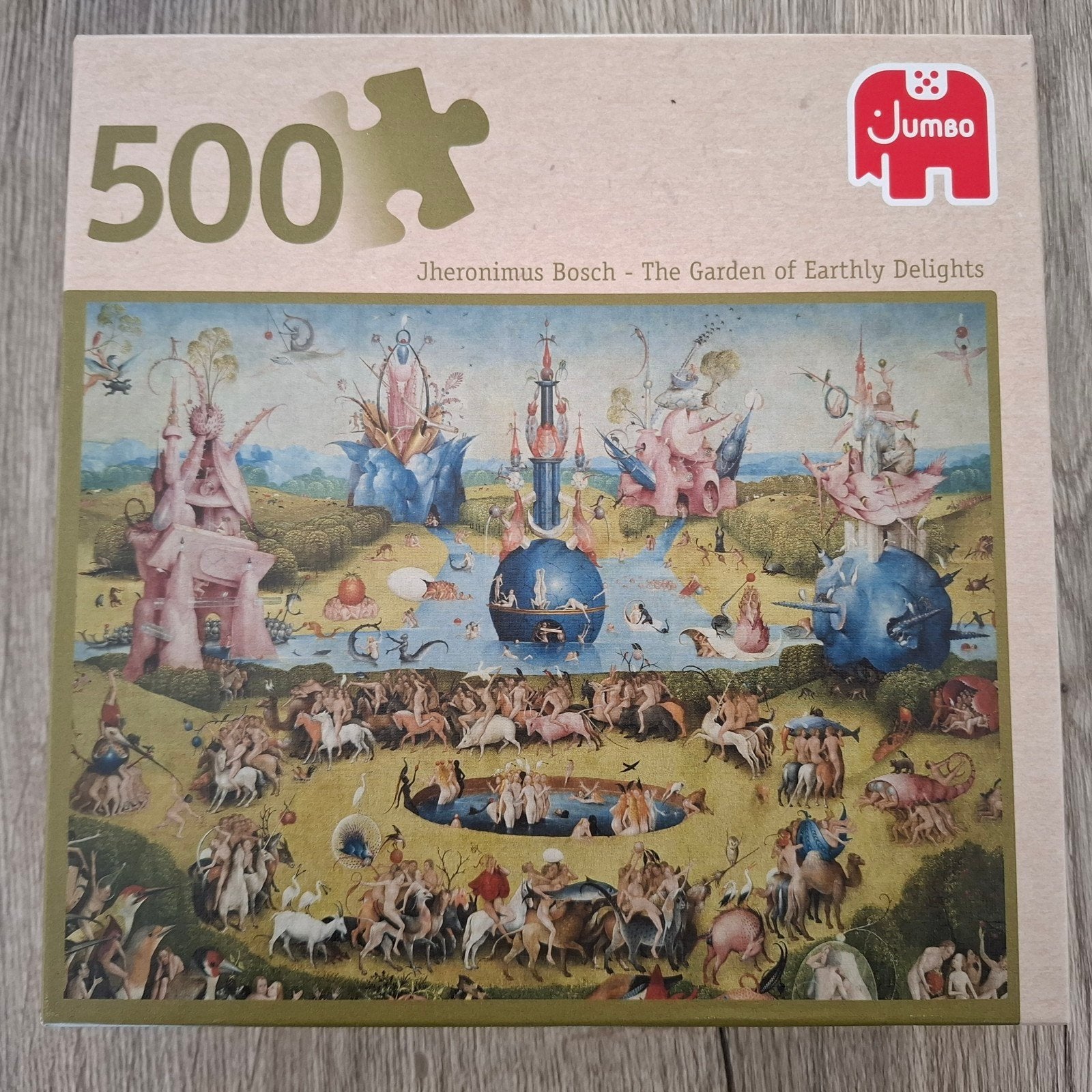 Jumbo puzzel Jheronimus Bosch 500 stukjes, Ophalen of Verzenden, 500 t/m 1500 stukjes, Zo goed als nieuw, Legpuzzel