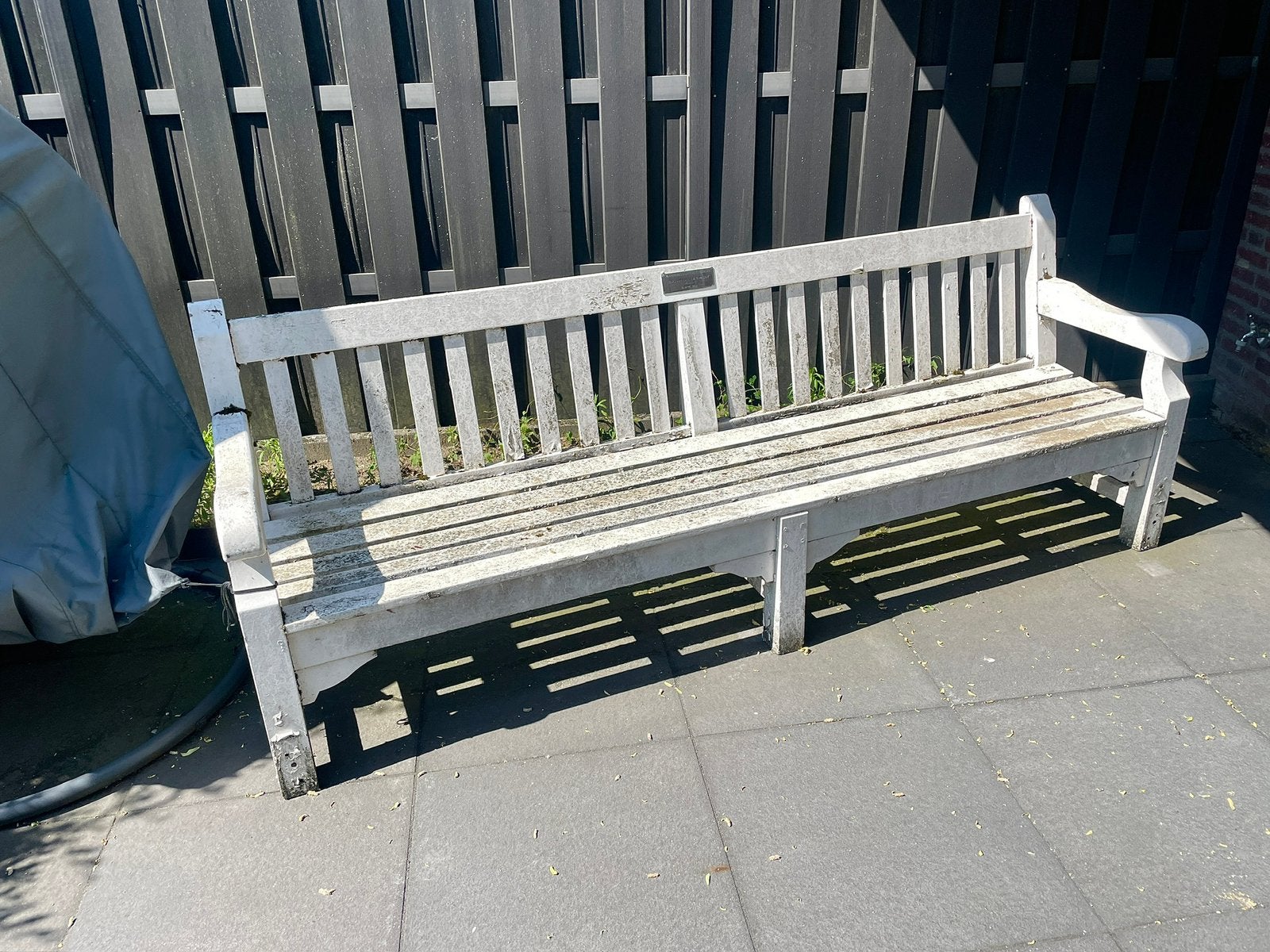 Traditionele- stijl (robuuste) parkbank, Ophalen, Hout