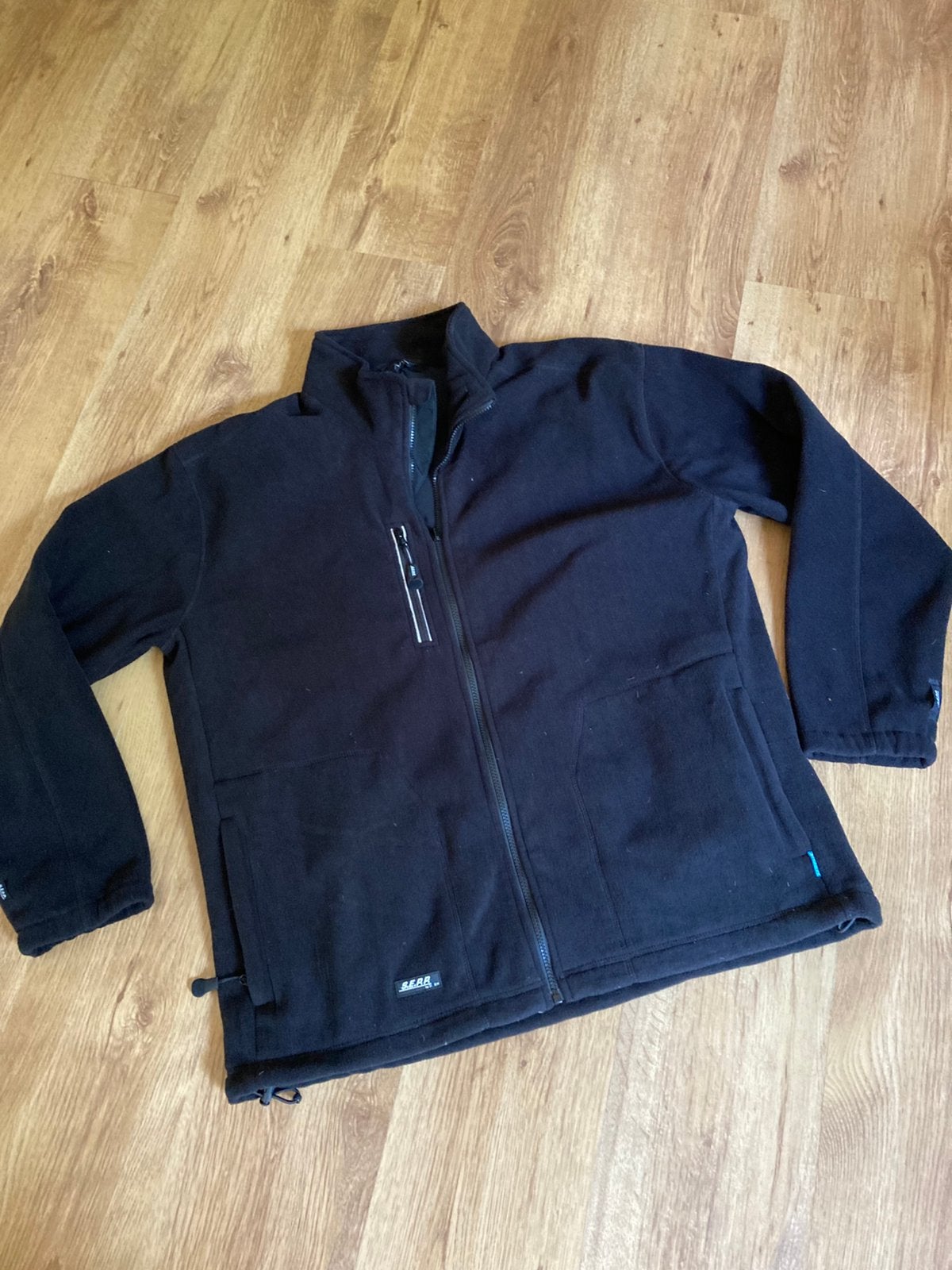 Zwarte fleece jas met voering XXL, Ophalen of Verzenden, Zo goed als nieuw, Overige maten, Zwart