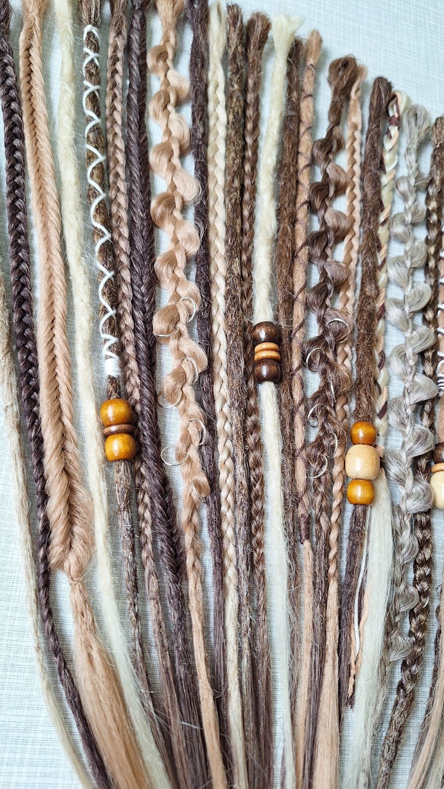 dreadlocks voor halflang haar partial deels look vlechtjes, Ophalen of Verzenden, Nieuw