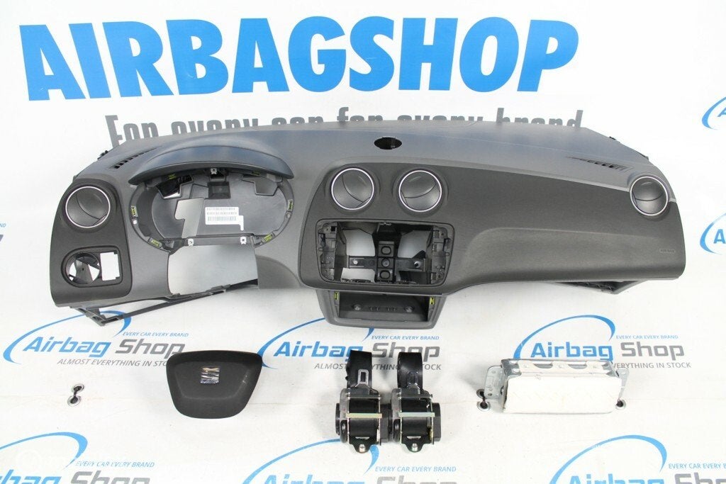 Airbag set - Dashboard donkergrijs Seat Ibiza 6j facelift