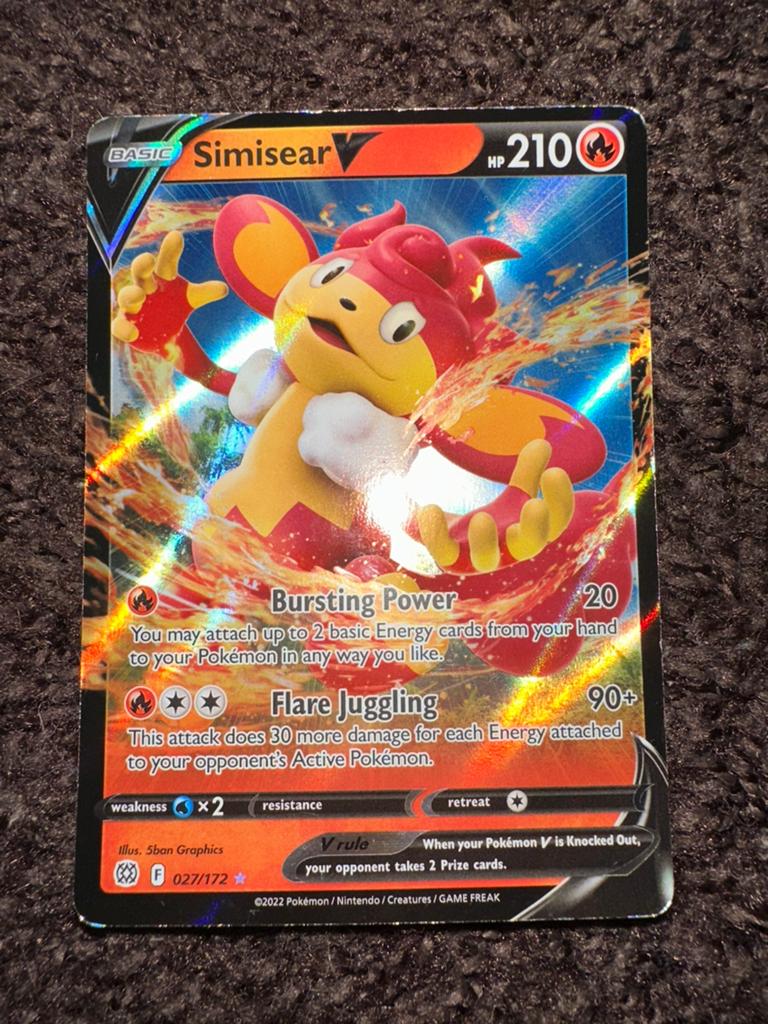 Simisear pokémon kaart, Ophalen of Verzenden, Nieuw