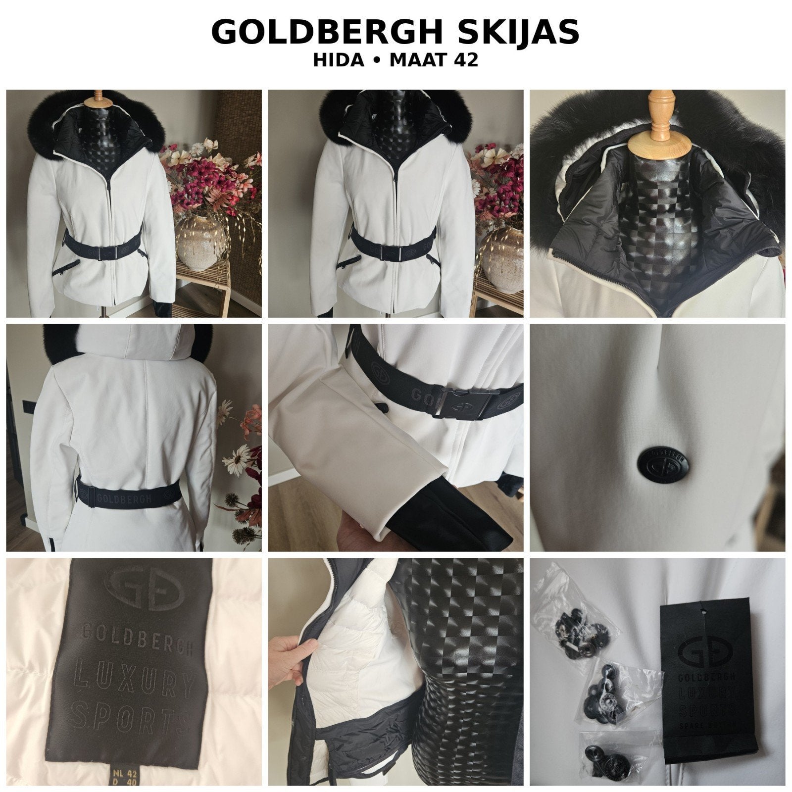 prachtige goldbergh hida skijas ski jas nieuw 42, Kleding | Dames, Ophalen of Verzenden, Nieuw, Maat 38/40 (M), Jack