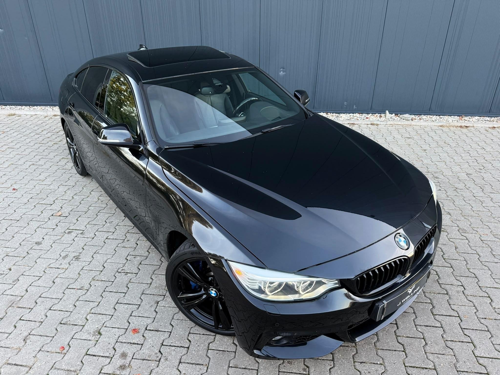 BMW 4-serie Gran Coupé 435i M-sport / pano / memory / HUD /, Auto's, Achterwielaandrijving, Gebruikt, Zwart, Leder