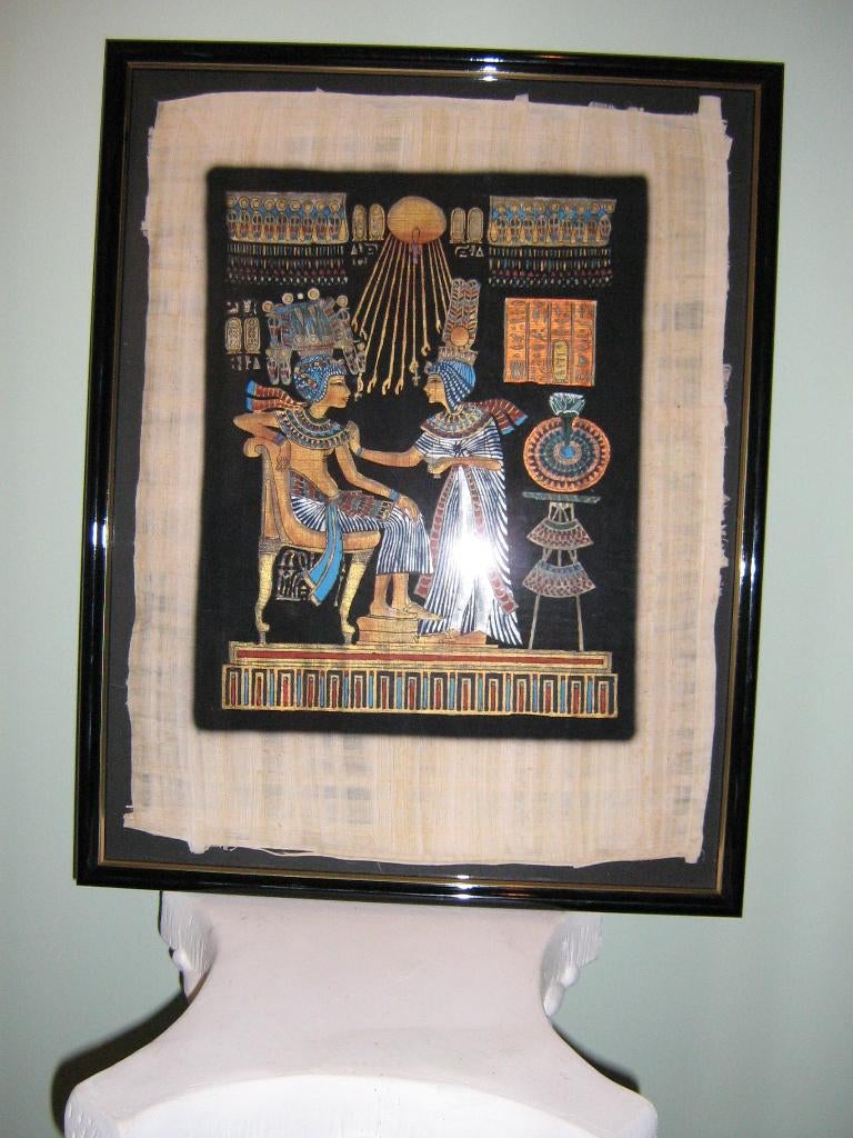 Papyrus Egypte, Minder dan 50 cm, Nieuw, Ophalen of Verzenden, Schilderij