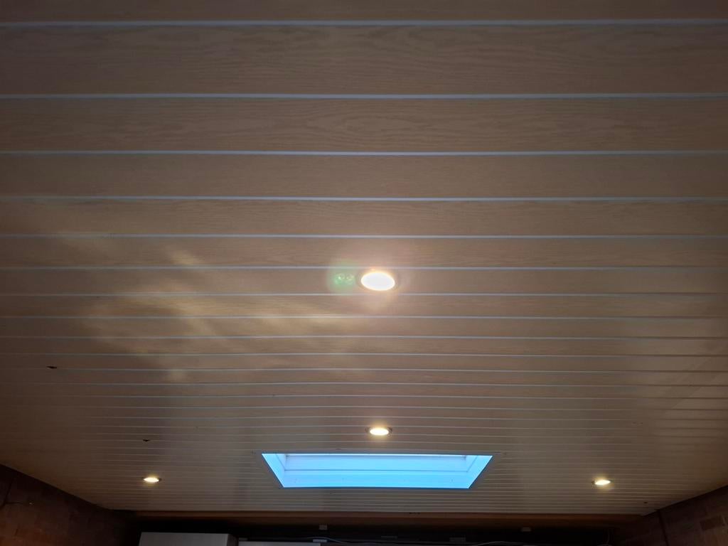 Kunststof plafond (4.5m x 3.5m), Ophalen, Gebruikt