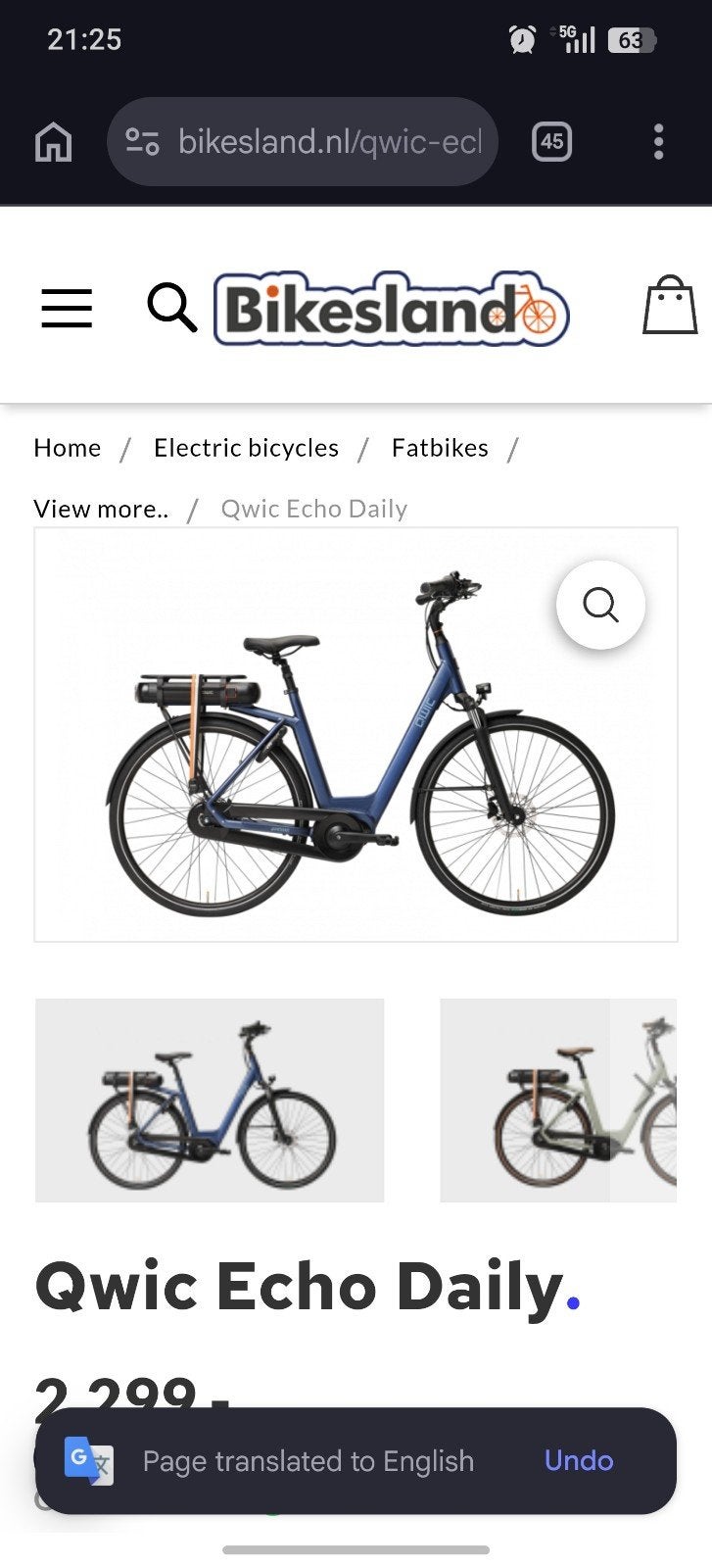 Qwic Bike Bosch motor 50km/u, 100km bereik (2 stuks), 51 tot 55 cm, Ophalen of Verzenden, Zo goed als nieuw