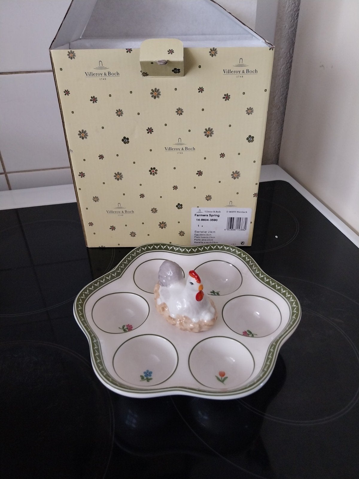 Villeroy & Boch Farmers Spring Eierhouder 23cm, Ophalen of Verzenden, Zo goed als nieuw, Porselein, Landelijk/Boerenbont