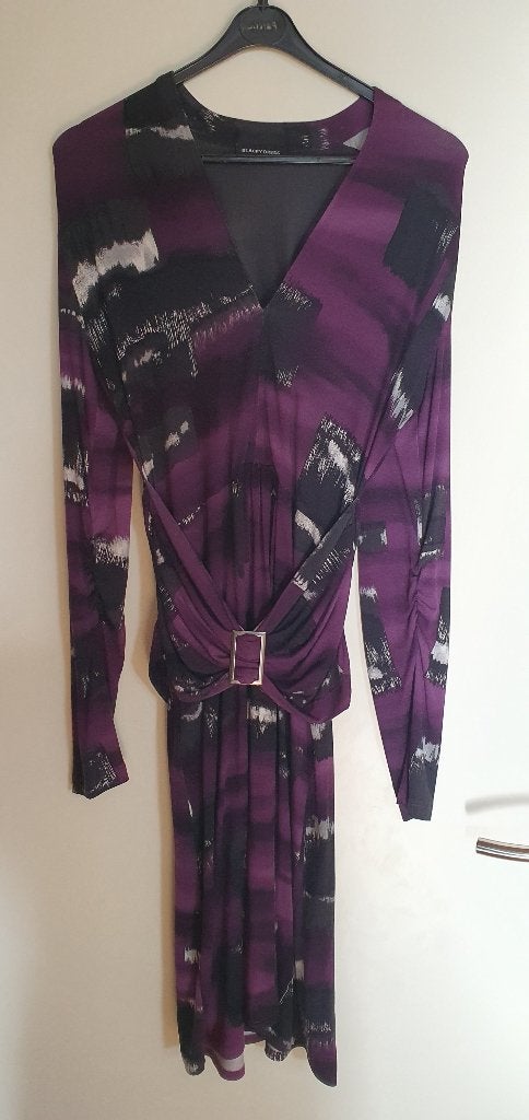 Blacky Dress jurk, print, maat 38, Maat 38/40 (M), Blacky Dress, Paars, Ophalen of Verzenden