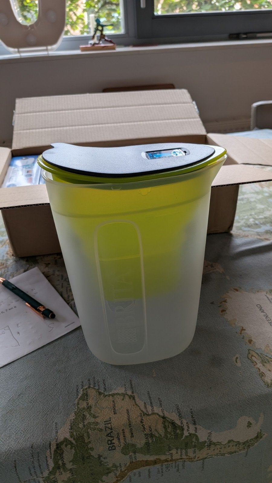 Brita waterfilterkan met 10 Maxtra+ filterpatronen, Kunststof, Ophalen of Verzenden, Meerkleurig, Overige merken