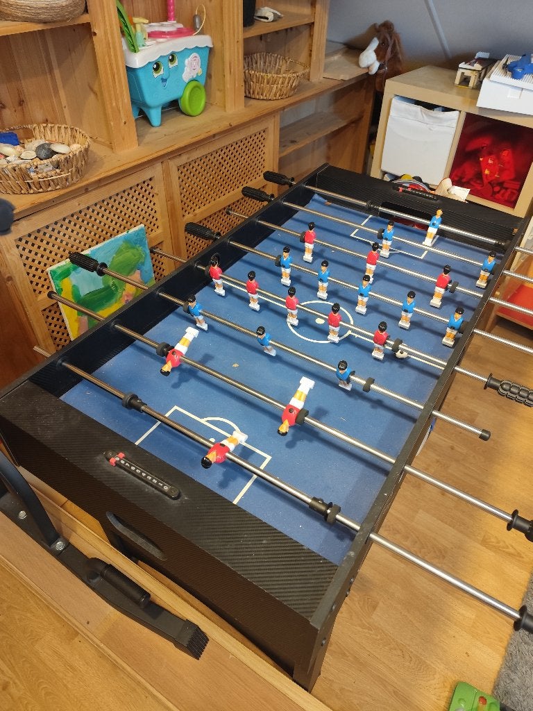 Tafelvoetbaltafel, Ophalen, Gebruikt