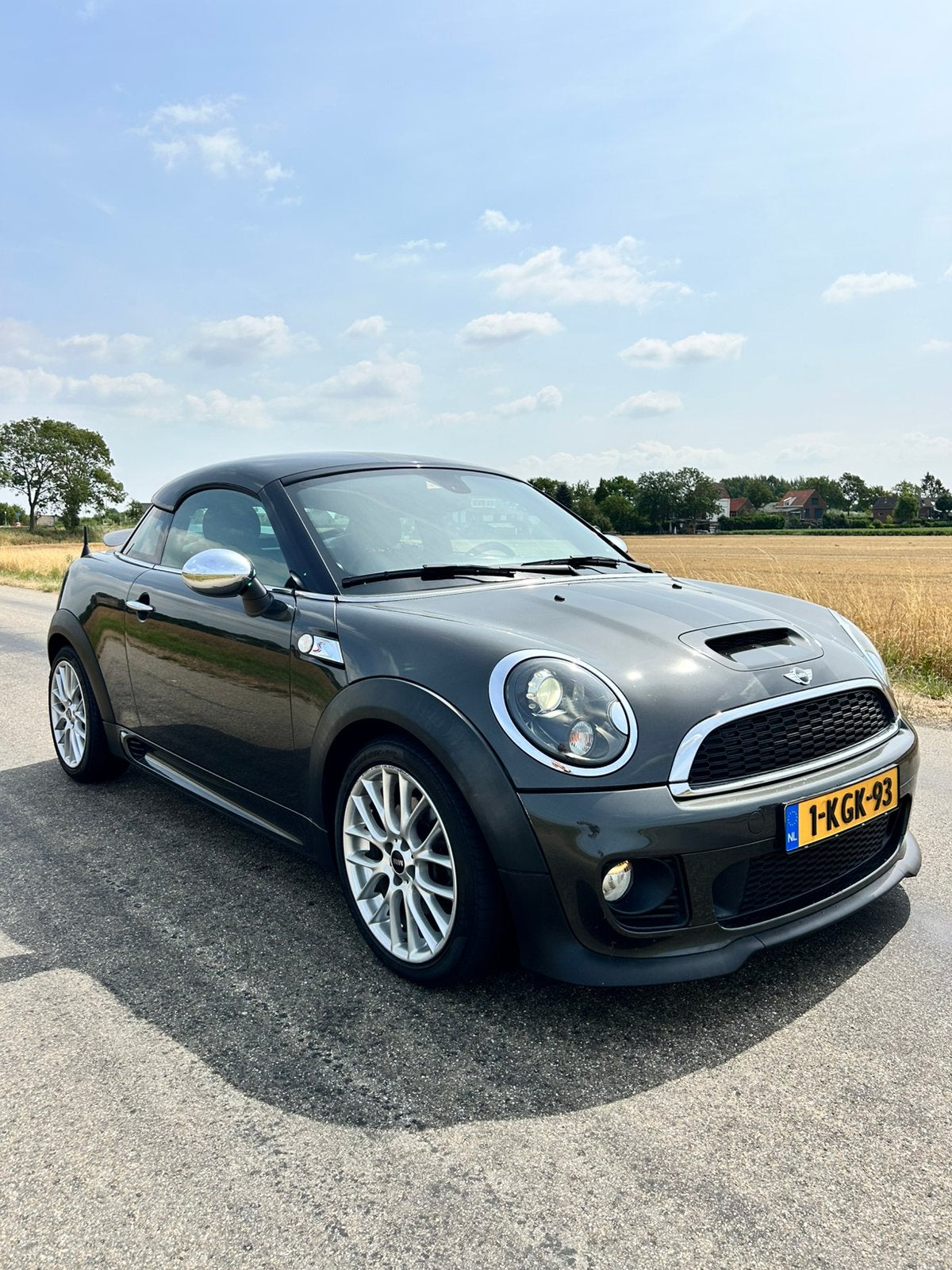 Mini 1.6 Cooper S Coupe 2013 Grijs, Auto's, Mini, Zwart, 4 cilinders, Handgeschakeld, John Cooper Works