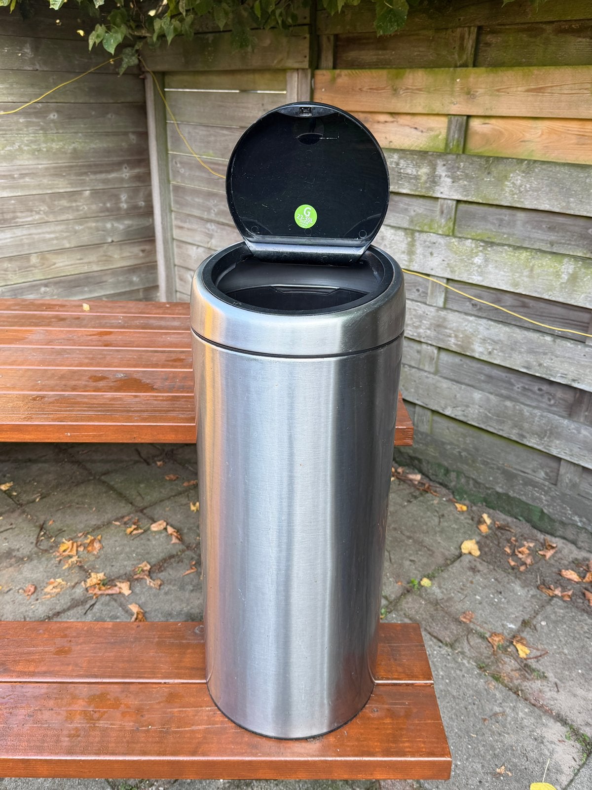 Brabantia Touch Bin 30L RVS – compleet met binnenemmer, Ophalen, 50 – 75, Gebruikt, Rvs