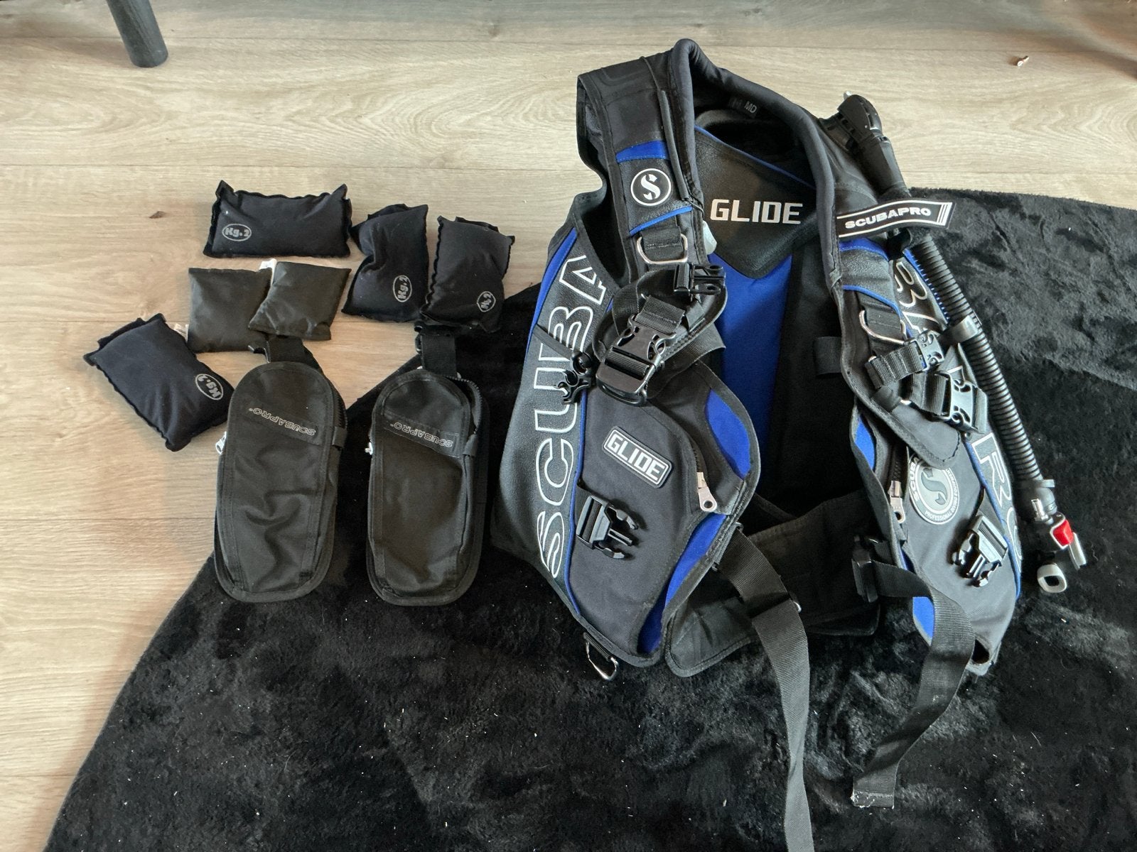ZGAN scubapro Glide Trimvest met loodsysteem, Ophalen of Verzenden, Gebruikt, Trimvest of Wing