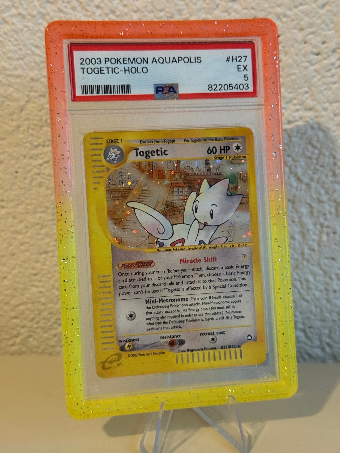 Pokemon | Togetic | PSA 5 | H27/H32 | 82205403, Ophalen of Verzenden, Zo goed als nieuw, Losse kaart
