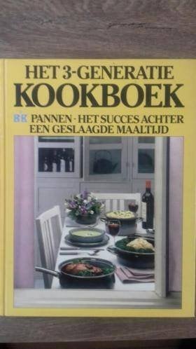 Drie-generatie kookboek, Hoofdgerechten, Ophalen of Verzenden, Zo goed als nieuw, Nederland en België