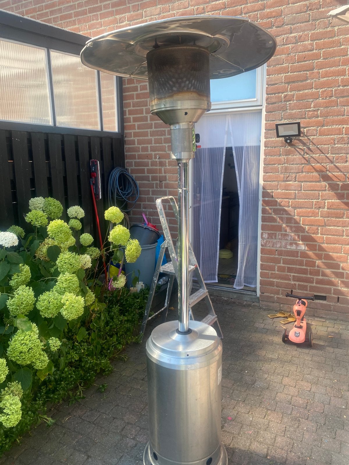 Terras verwarmer, Tuin en Terras, Ophalen, Zo goed als nieuw