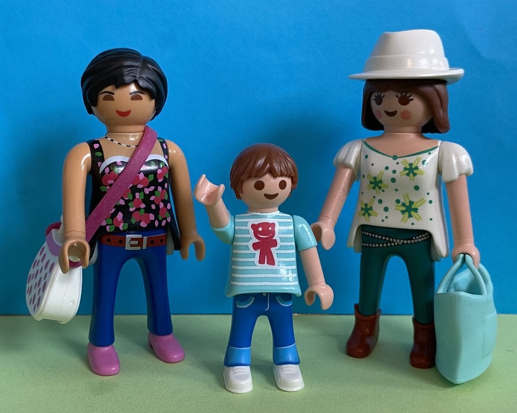 Playmobil 9405, City Life, Winkelende meisjes., Kinderen en Baby's, Gebruikt, Complete set, Ophalen of Verzenden, City life