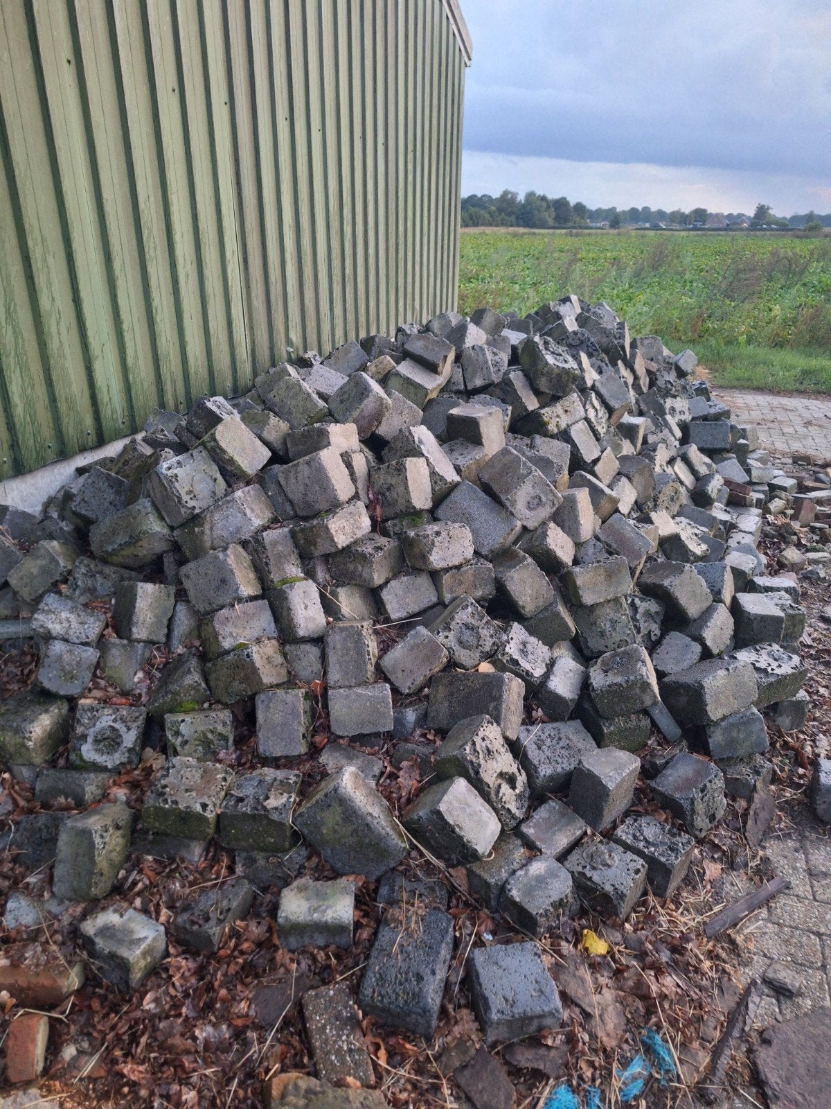 lavabasalt kasseien basalt lava, Ophalen of Verzenden, Gebruikt, Antraciet, Kei