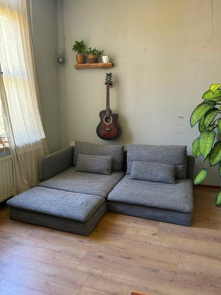 IKEA SÖDERHAMN bank + leuning (Viarp Beige/Bruin), Huis en Inrichting, Ophalen, 150 tot 200 cm, Tweepersoons, Zo goed als nieuw