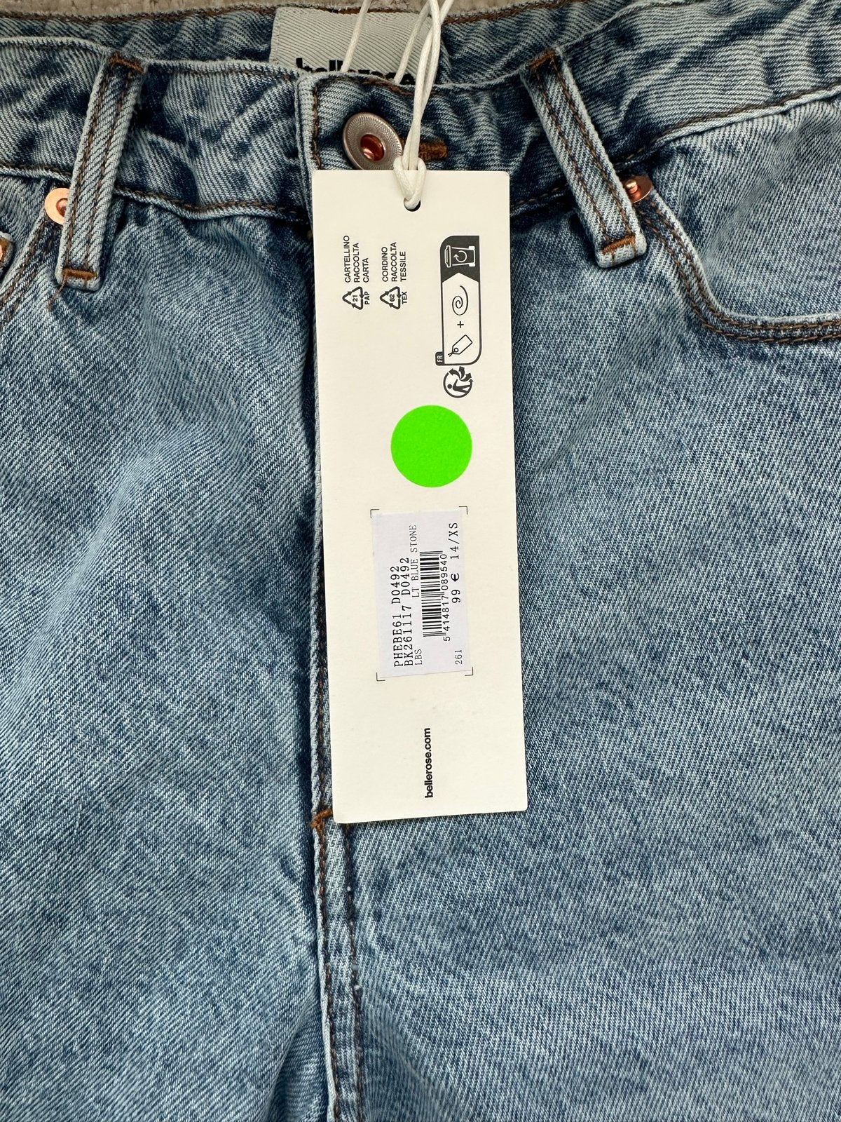 Bellerose jeans shorts, maat 14/XS, nieuw met kaartje, Kort, Blauw, Nieuw, Ophalen of Verzenden