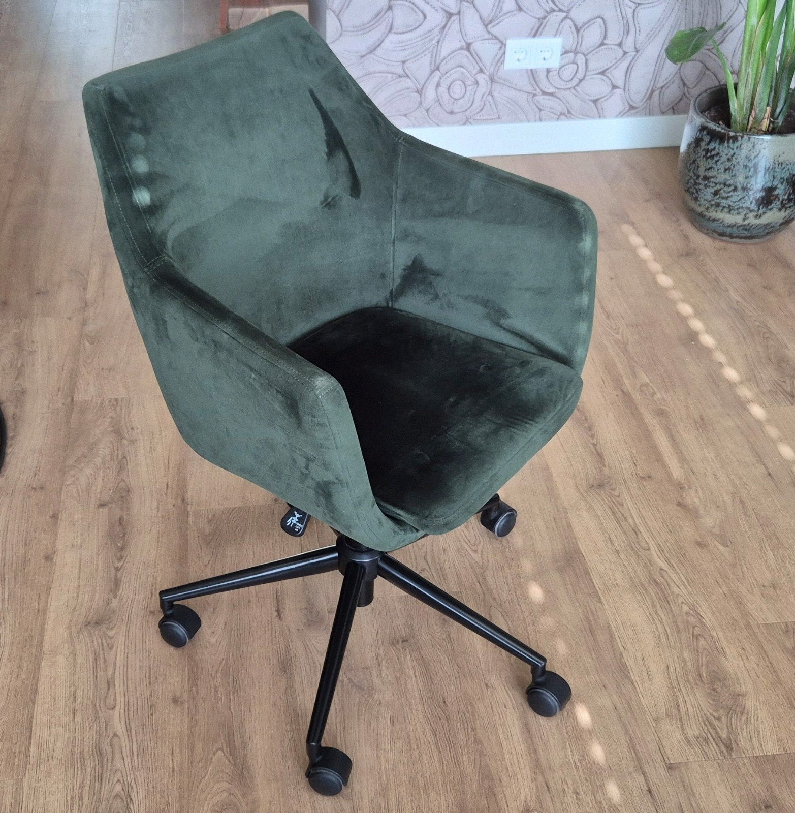 Bureaustoel Velvet Stof, Huis en Inrichting, Bureaustoelen, Ophalen