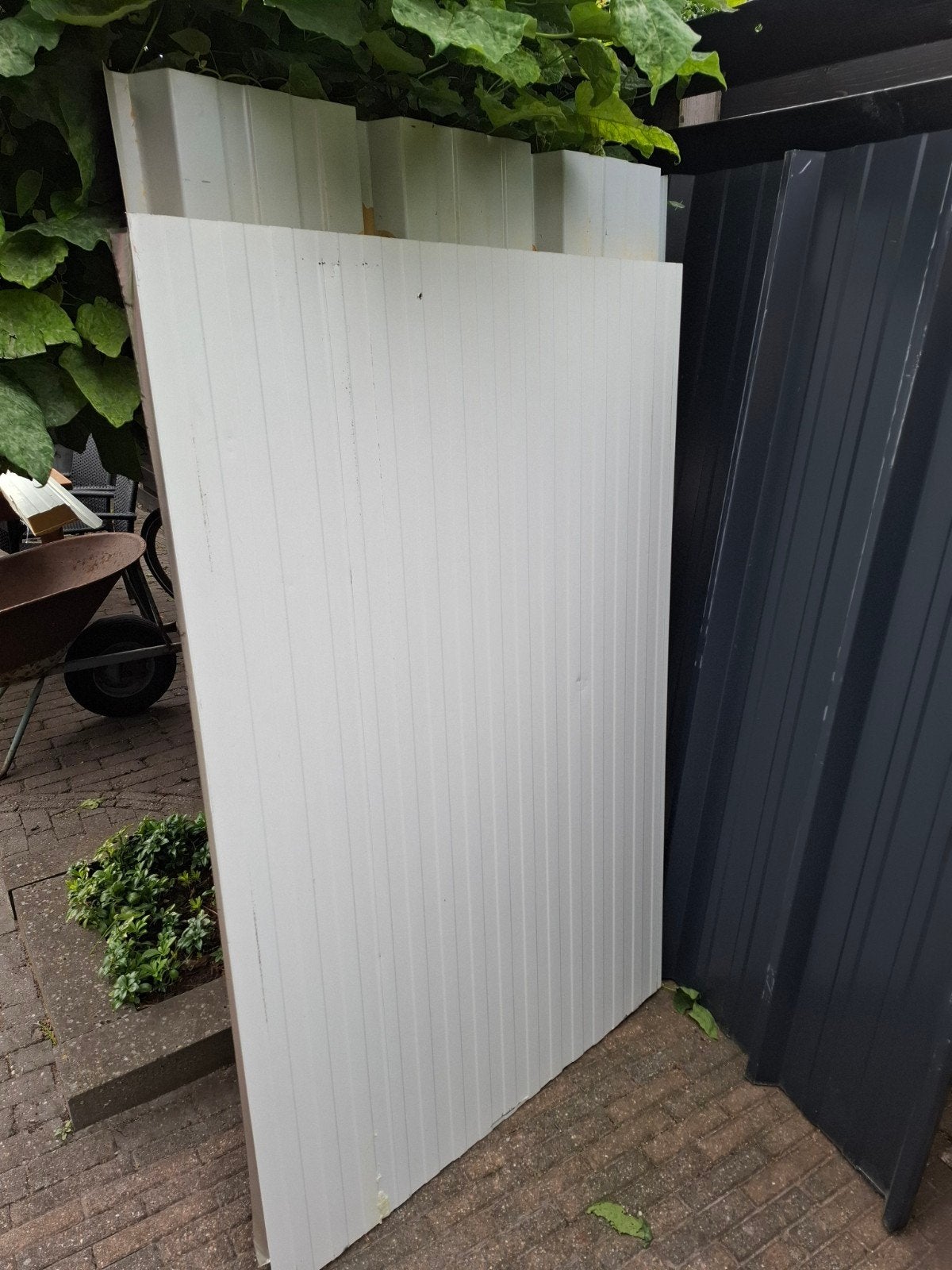 gratis sandwichpanelen dak, Ophalen
